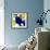 Yellow and Blue Abstract Flowing Paint-Amy Vangsgard-Framed Giclee Print displayed on a wall