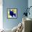 Yellow and Blue Abstract Flowing Paint-Amy Vangsgard-Framed Giclee Print displayed on a wall