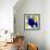 Yellow and Blue Abstract Flowing Paint-Amy Vangsgard-Framed Giclee Print displayed on a wall