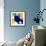 Yellow and Blue Abstract Flowing Paint-Amy Vangsgard-Framed Giclee Print displayed on a wall
