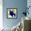 Yellow and Blue Abstract Flowing Paint-Amy Vangsgard-Framed Giclee Print displayed on a wall