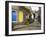 Yellow and Blue Doors on Houses in the Opening, Robin Hood's Bay, England-Pearl Bucknall-Framed Photographic Print