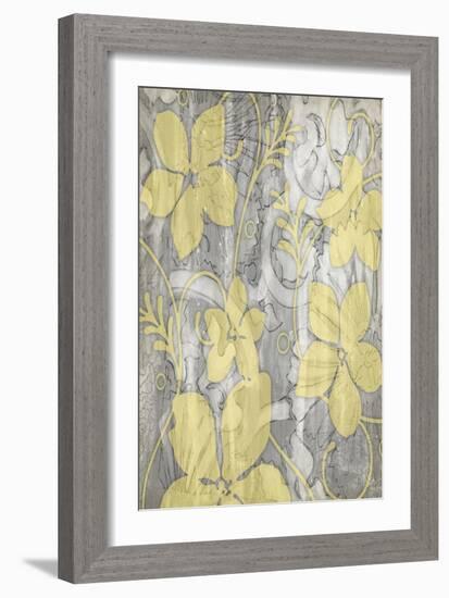 Yellow and Gray II-Jennifer Goldberger-Framed Art Print