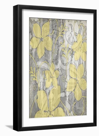 Yellow and Gray II-Jennifer Goldberger-Framed Art Print