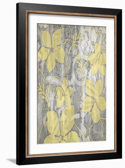 Yellow and Gray II-Jennifer Goldberger-Framed Art Print