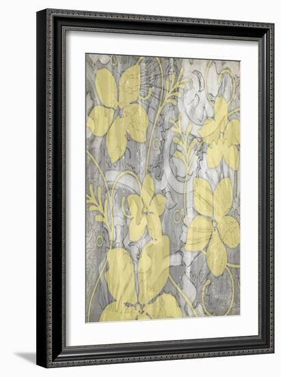 Yellow and Gray II-Jennifer Goldberger-Framed Art Print