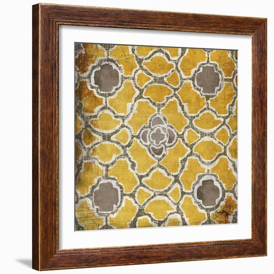 Yellow and Gray Modele I-Elizabeth Medley-Framed Art Print