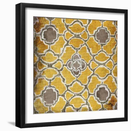 Yellow and Gray Modele I-Elizabeth Medley-Framed Art Print