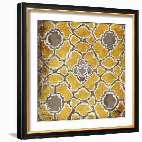 Yellow and Gray Modele I-Elizabeth Medley-Framed Art Print