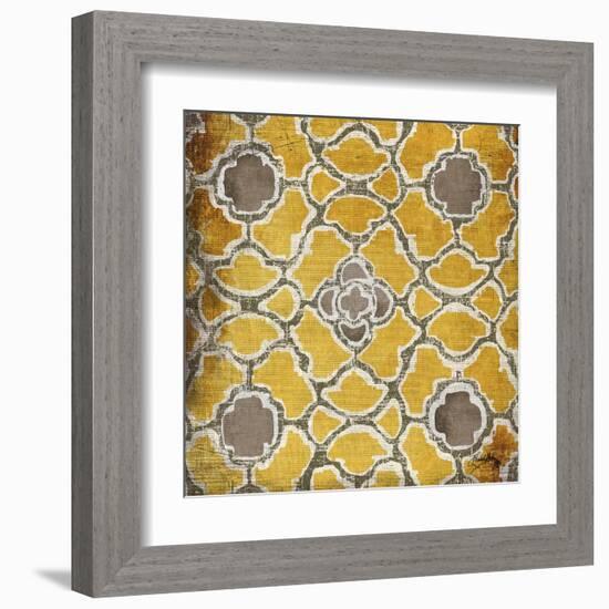 Yellow and Gray Modele I-Elizabeth Medley-Framed Art Print