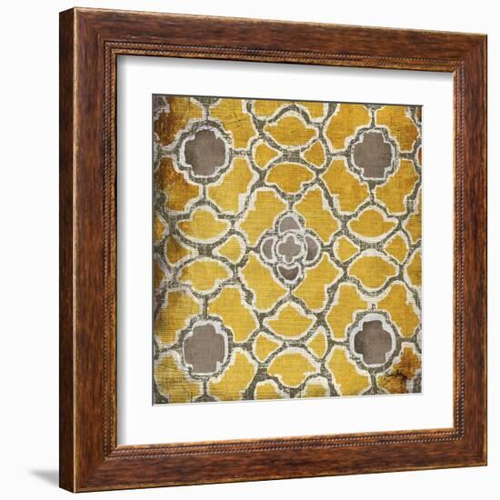 Yellow and Gray Modele I-Elizabeth Medley-Framed Art Print