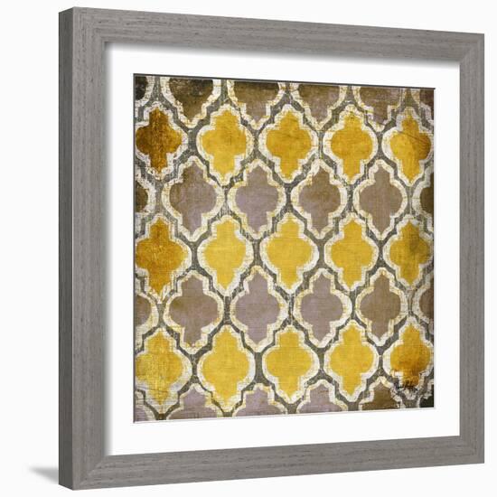 Yellow and Gray Modele II-Elizabeth Medley-Framed Art Print