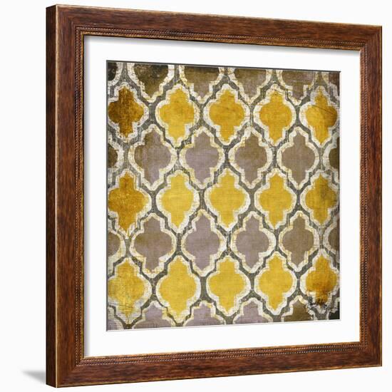 Yellow and Gray Modele II-Elizabeth Medley-Framed Art Print