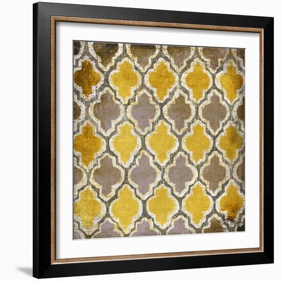 Yellow and Gray Modele II-Elizabeth Medley-Framed Art Print