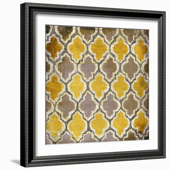 Yellow and Gray Modele II-Elizabeth Medley-Framed Art Print