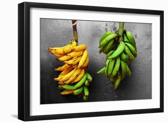Yellow and Green Bananas-null-Framed Photo
