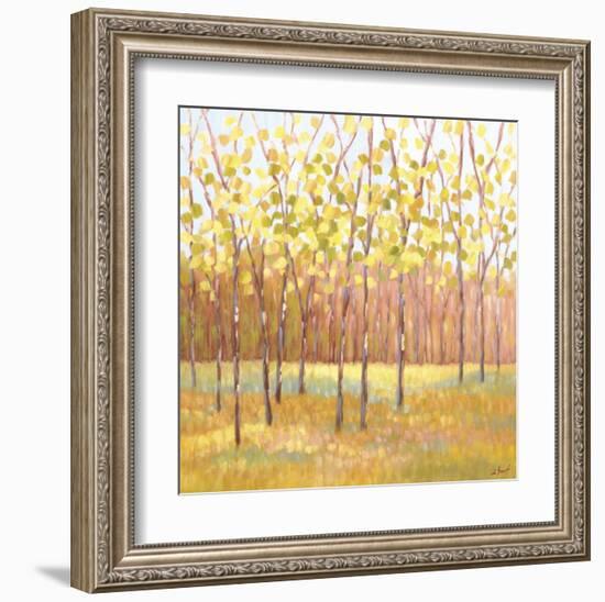 Yellow and Green Trees (center)-Libby Smart-Framed Art Print