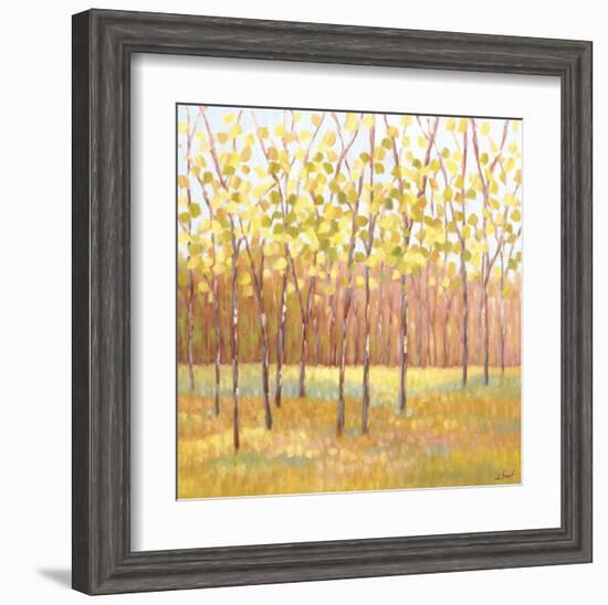 Yellow and Green Trees (center)-Libby Smart-Framed Art Print