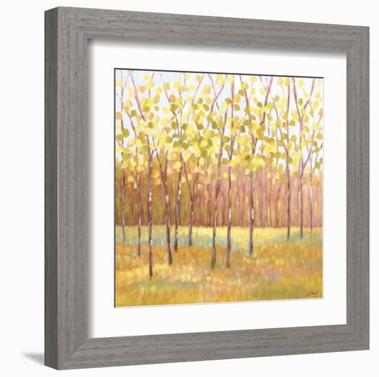 Yellow and Green Trees (center)-Libby Smart-Framed Art Print