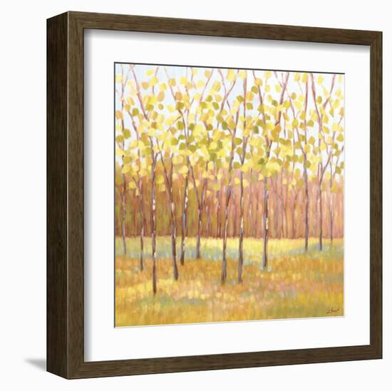 Yellow and Green Trees (center)-Libby Smart-Framed Art Print