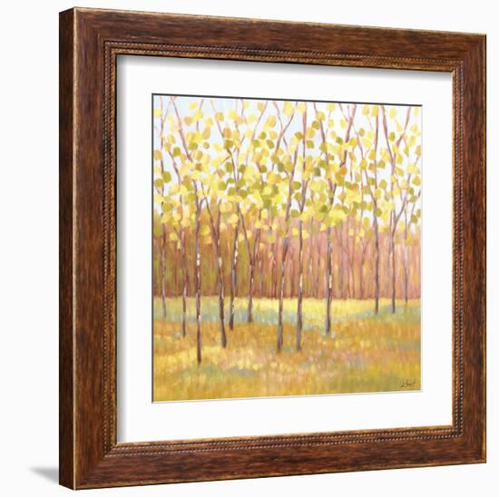 Yellow and Green Trees (center)-Libby Smart-Framed Art Print