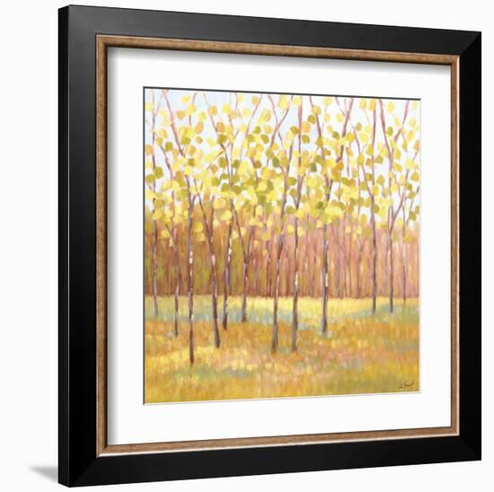 Yellow and Green Trees (center)-Libby Smart-Framed Art Print