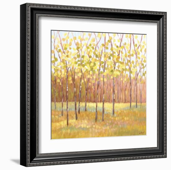 Yellow and Green Trees (center)-Libby Smart-Framed Art Print