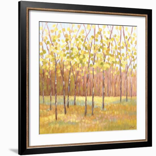 Yellow and Green Trees (center)-Libby Smart-Framed Art Print