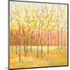 Yellow and Green Trees (center)-Libby Smart-Mounted Giclee Print