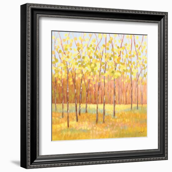 Yellow and Green Trees (center)-Libby Smart-Framed Giclee Print