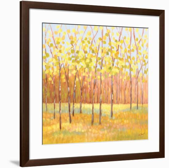 Yellow and Green Trees (center)-Libby Smart-Framed Giclee Print