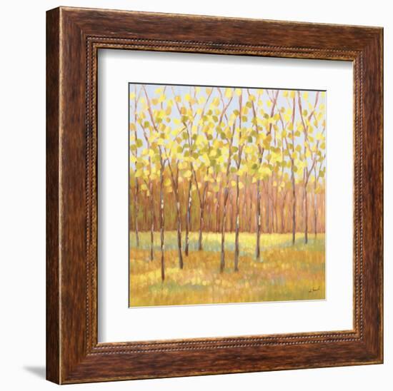 Yellow and Green Trees (center)-Libby Smart-Framed Art Print