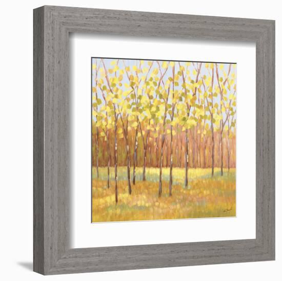 Yellow and Green Trees (center)-Libby Smart-Framed Art Print