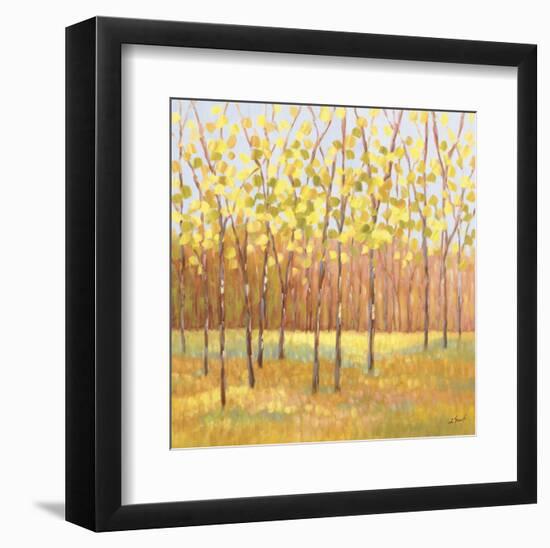 Yellow and Green Trees (center)-Libby Smart-Framed Art Print