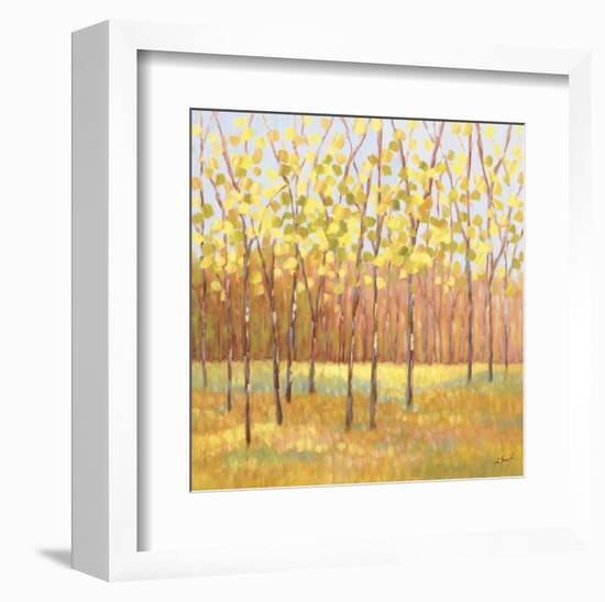 Yellow and Green Trees (center)-Libby Smart-Framed Art Print