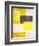 Yellow and Grey Abstract Art Painting-T30 Gallery-Framed Photographic Print
