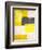 Yellow and Grey Abstract Art Painting-T30 Gallery-Framed Photographic Print