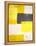 Yellow and Grey Abstract Art Painting-T30 Gallery-Framed Premier Image Canvas