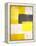 Yellow and Grey Abstract Art Painting-T30 Gallery-Framed Premier Image Canvas