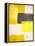 Yellow and Grey Abstract Art Painting-T30 Gallery-Framed Premier Image Canvas