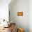 Yellow and orange paper lanterns-null-Mounted Photographic Print displayed on a wall