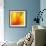 Yellow and Orange Swirling Abstract, c. 2008-Pier Mahieu-Framed Premium Giclee Print displayed on a wall