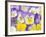 Yellow and Purple Pansies-Linda Burgess-Framed Photographic Print