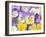 Yellow and Purple Pansies-Linda Burgess-Framed Photographic Print