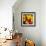 Yellow and Red Roses-Sarah Butcher-Framed Art Print displayed on a wall