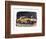 Yellow Austin Healy Sprite-null-Framed Art Print