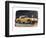 Yellow Austin Healy Sprite-null-Framed Art Print