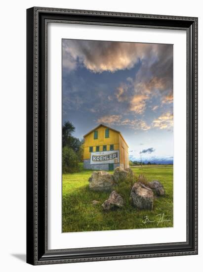 Yellow Barn-5fishcreative-Framed Giclee Print