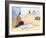 Yellow Beach Hut-Julia Hawkins-Framed Art Print