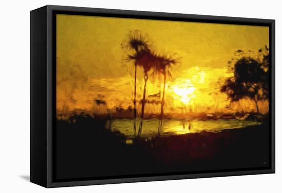 Yellow Beach - In the Style of Oil Painting-Philippe Hugonnard-Framed Premier Image Canvas